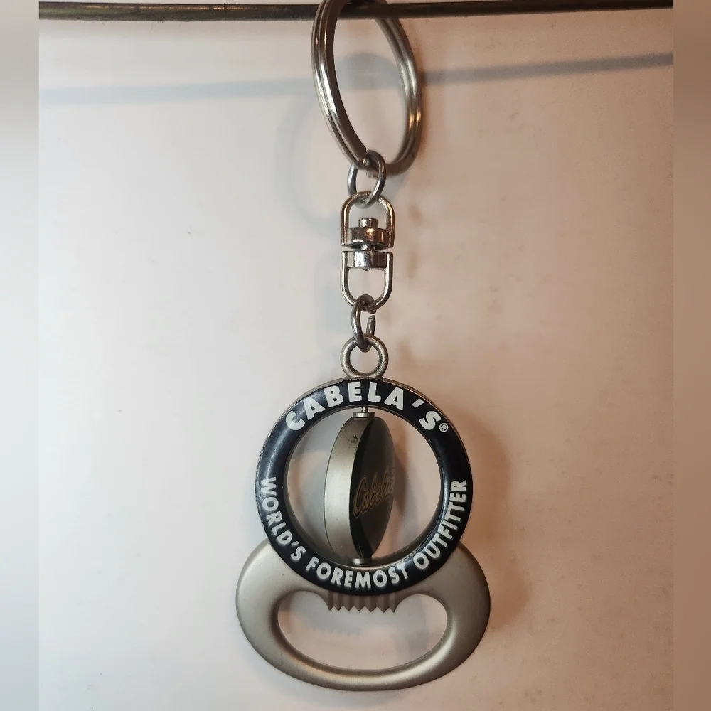 Cabela's World Famous Outfiters Bottle opener Keychain